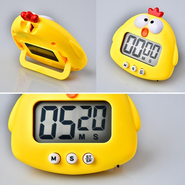 2 PCS Kitchen Baking Cartoon Animal Electronic Timer Alarm Clock Student Learning Timer(Green Frog)