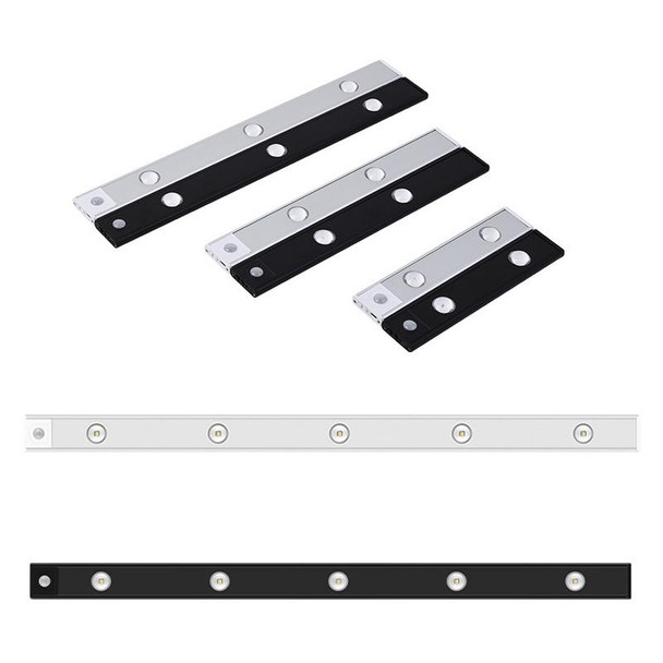Ultra-thin Smart LED Human Body Sensor Light Bar, Length: 20cm(Space Silver)