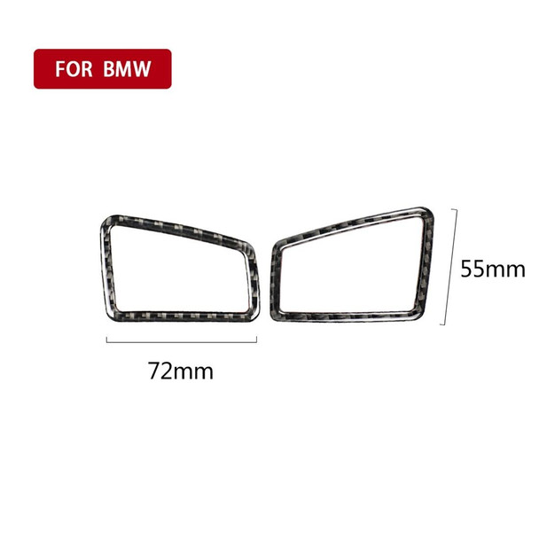 Carbon Fiber Car Right Driving Instrument Air Outlet Decorative Sticker for BMW E90 2005-2012