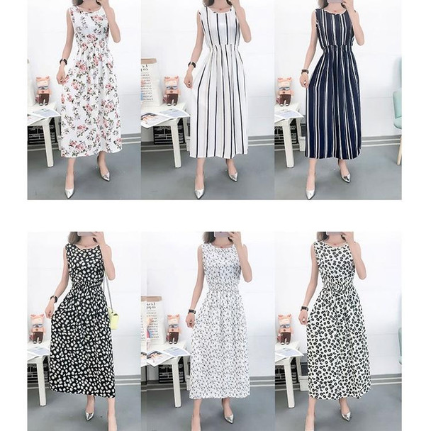 Fashion Printed Slim Slimming Dress (Color:6 Size:L)