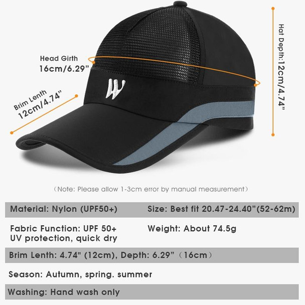 WEST BIKING Outdoor Sports Cycling Breathable Sun Protection Hat, Size: Free Size(Black)