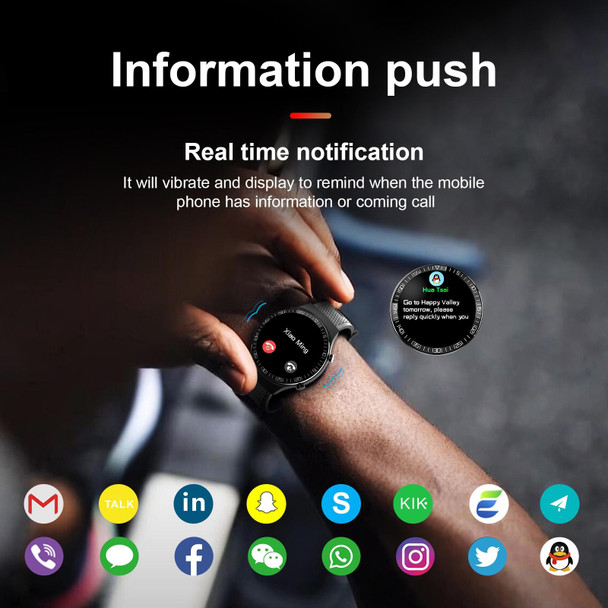 M88 Smart Watch for Men, Support Heart Rate / Blood Pressure / Oxygen Monitoring & Sleep Monitoring & Sedentary Reminder (Black)