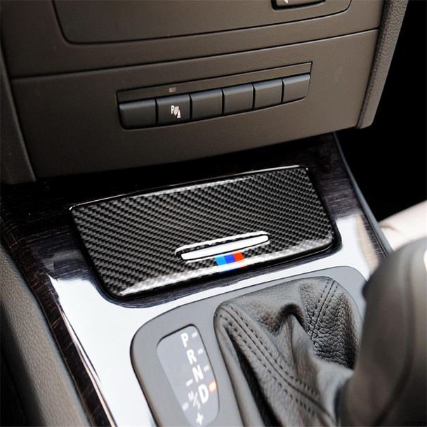 Three Color Carbon Fiber Car Ashtray Decorative Sticker for BMW E90 / E92 / E93 (2005-2012)