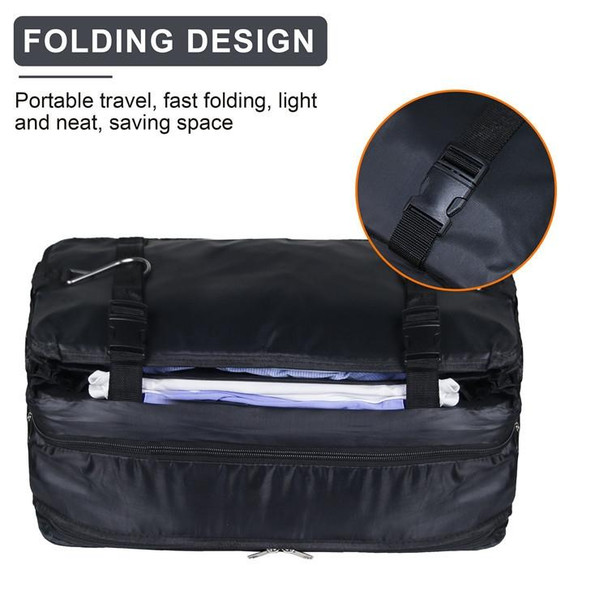 Three-Layer Hanging Cabinet Storage Bag(Black)