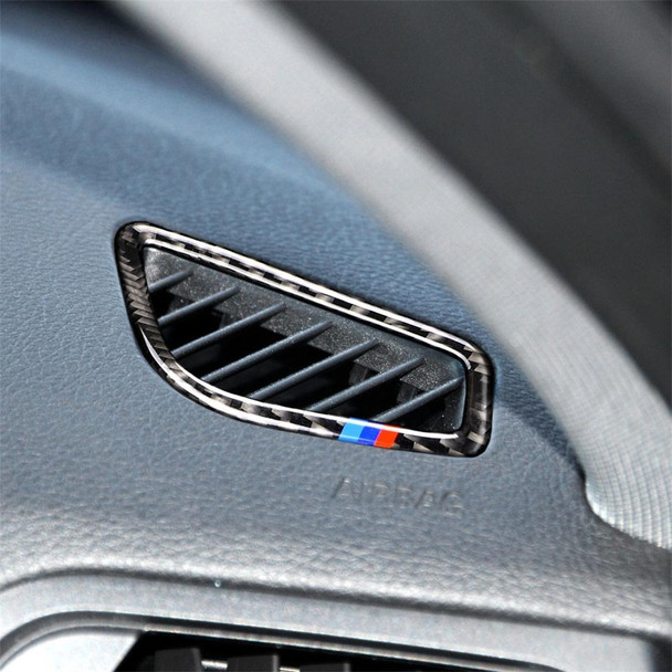 Three Color Carbon Fiber Car Instrument Air Outlet Decorative Sticker for BMW (F30) 2013-2018 / (F34) 2013-2017, Sutible for Left Driving