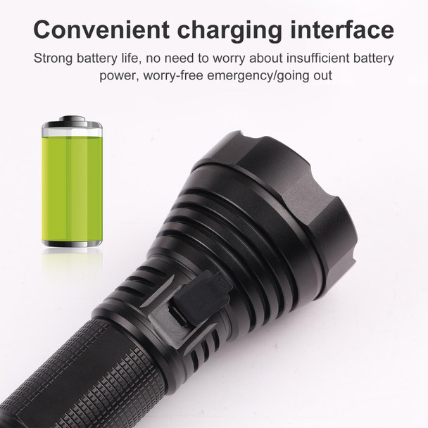 Aluminum Alloy Flashlight USB Rechargeable