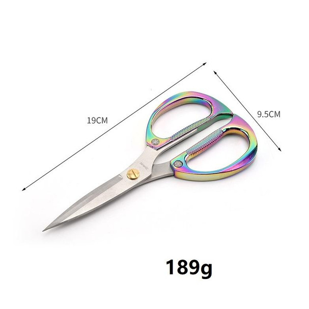 K82 Stainless Steel Alloy Scissors Multifunctional Household Powerful Diamond Scissors(Silver)