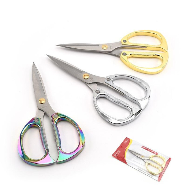 K82 Stainless Steel Alloy Scissors Multifunctional Household Powerful Diamond Scissors(Color Titanium)