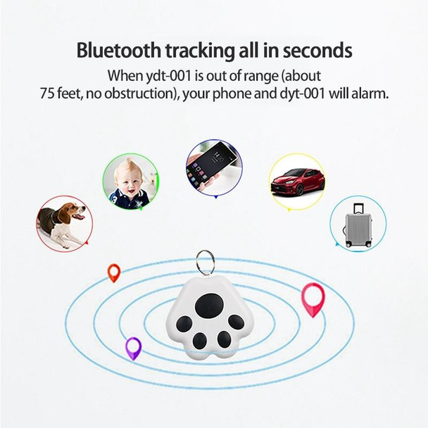 HYC09 Mini Pet Smart Wear GPS Pet Bluetooth Locator Tracker(Black)