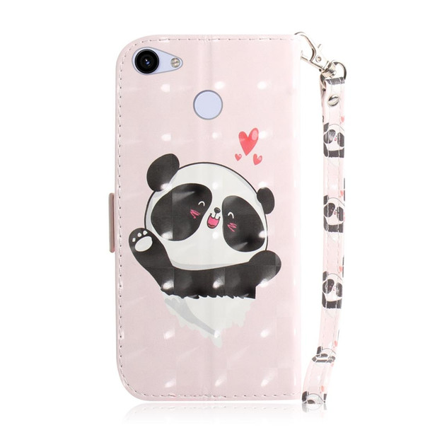 3D Painting Love Bear Pattern Coloured Drawing Horizontal Flip Leatherette Case for Google Pixel 3a, with Holder & Card Slots & Wallet