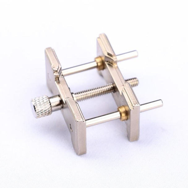2 In 1  Watch Movement Holder Clip Base Metal Multi Function Vise Clamp(Copper Set)