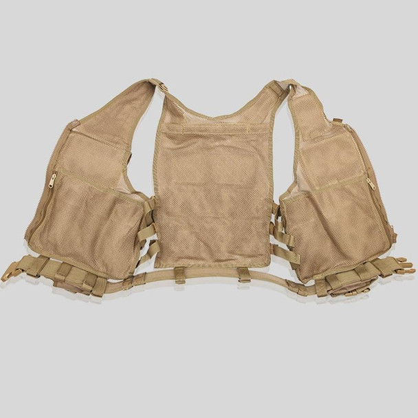 A60 Outdoor Equipment Vest Breathable Mesh Vest Tool Pocket, Size: Free Size(Brown)