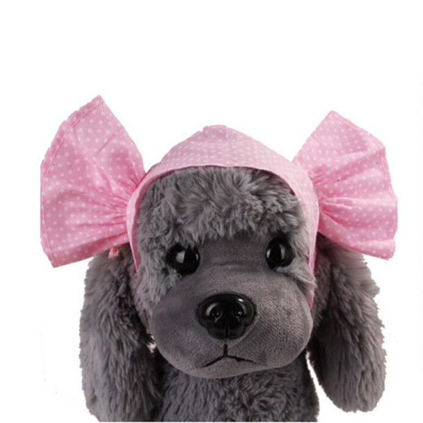 Creative Cat Dog Candy Color Funny Tidy Props Headband Hooded Hat(Pink Dot )