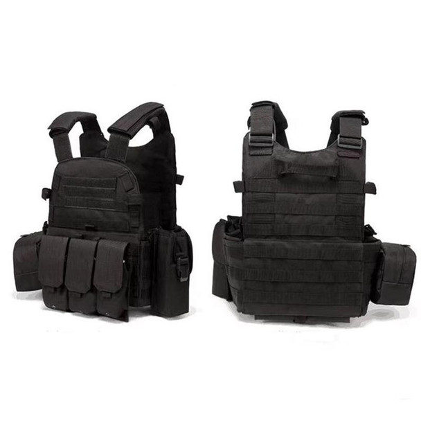 A64 Outdoor Multi-functional Convenient Combination Vest Tool Pocket, Size: Free Size(Black)
