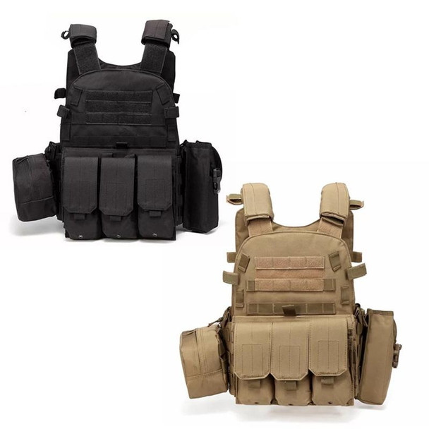 A64 Outdoor Multi-functional Convenient Combination Vest Tool Pocket, Size: Free Size(Black)