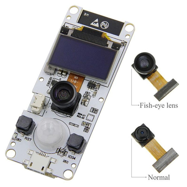 TTGO OV2640 Fisheye Extended Single Lens Camera Module for T-Camera Plus ESP32-DOWDQ6 8MB SPRAM