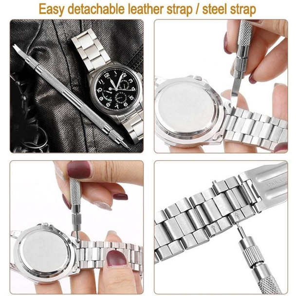 Watch Repair Tool Ear Batch Replacement Watch Strap Tool,Style: 10 Pair Silver