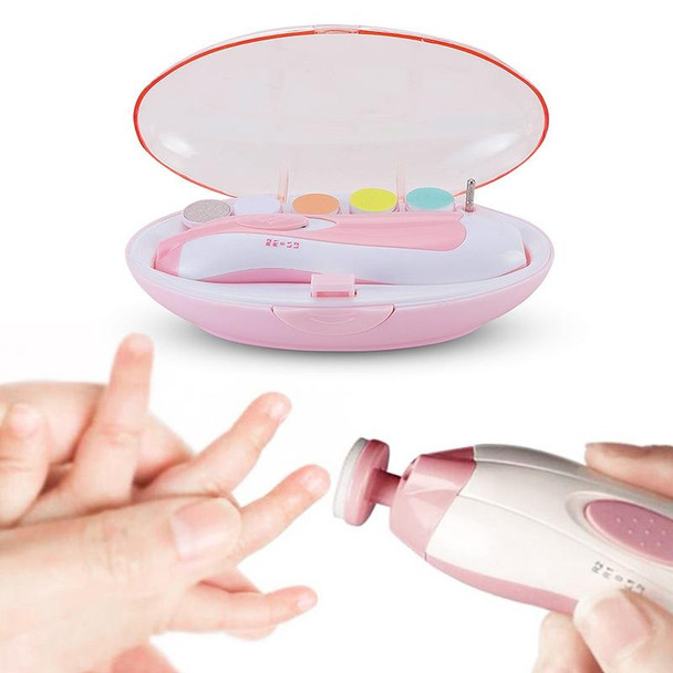 Electric Safe Nail Clipper Cutter Baby Nail Trimmer Manicure Pedicure Clipper Cutter(Pink)