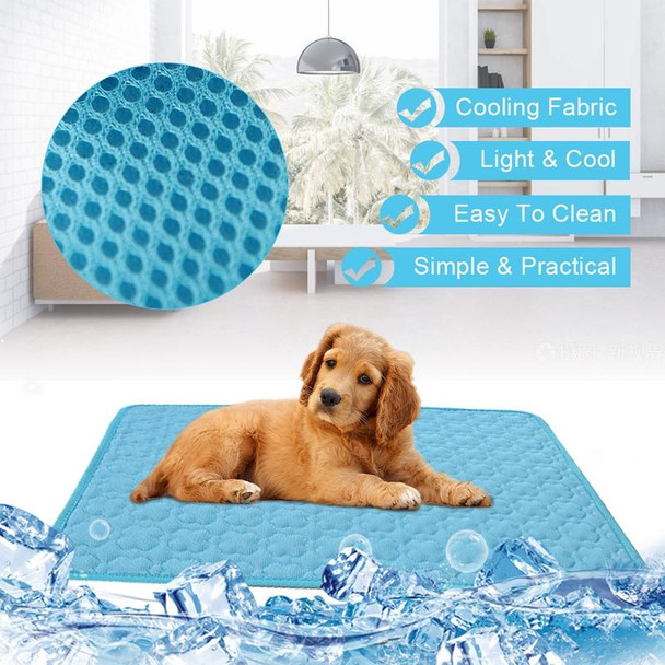 SFB104 Summer Cooling Mats Blanket Ice Pet Dog Cat Bed Mats, Size:102x70cm(Pink)