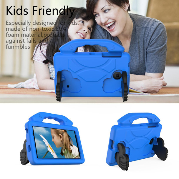 Galaxy Tab 4 7.0 T230 / T231 EVA Material Children Flat Anti Falling Cover Protective Shell With Thumb Bracket(Blue)