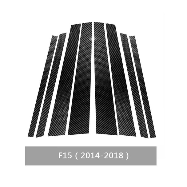 Car Carbon Fiber B Pillar Decorative Sticker for BMW X5 F15 2014-2018, Left and Right Drive Universal