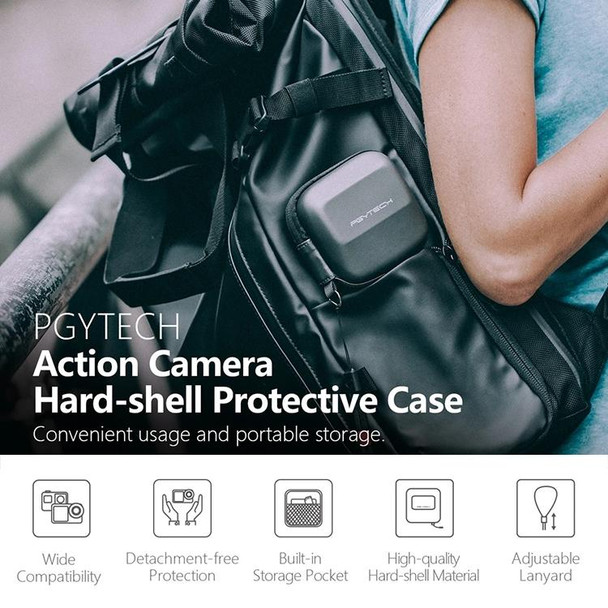 PGYTECH P-GM-127 Hard Shell Protective Case for DJI Osmo Action(Black)