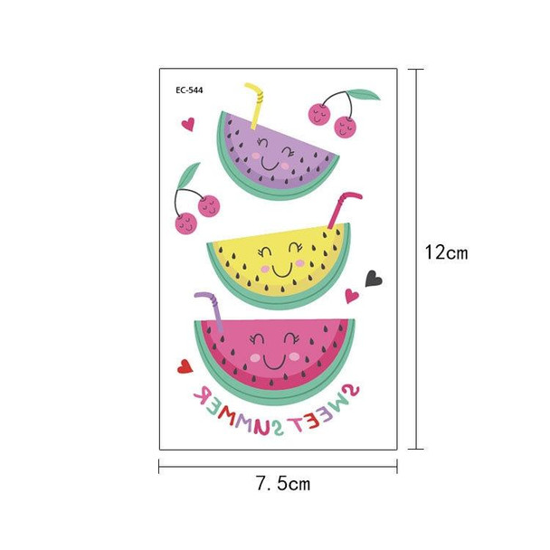 20 PCS Waterproof Painted Fruits Vegetables Plants Children Tattoo Stickers(EC-550)