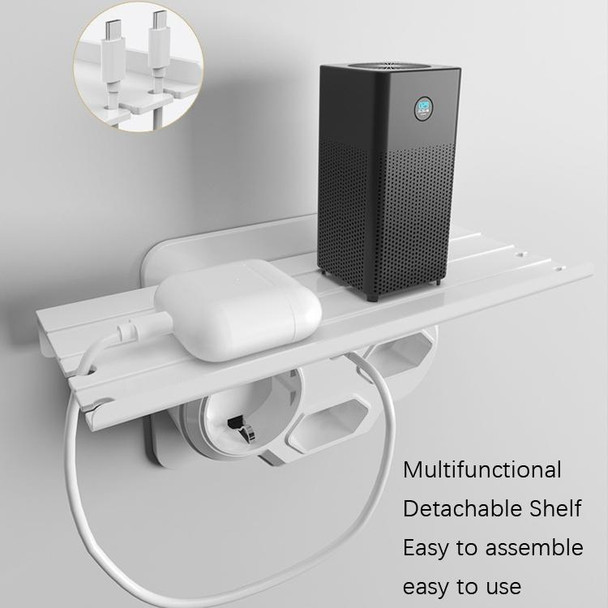 HHT610 Expansion Plug Adapter, EU Plug, Specification: With Tray No Light(White)