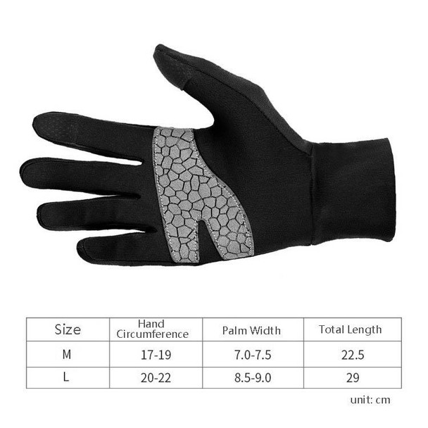 BOODUN B271054 Outdoors Ridding Full Finger Gloves Mountaineering Silicone Sliding Touch Screen Gloves, Size: M(Grey)