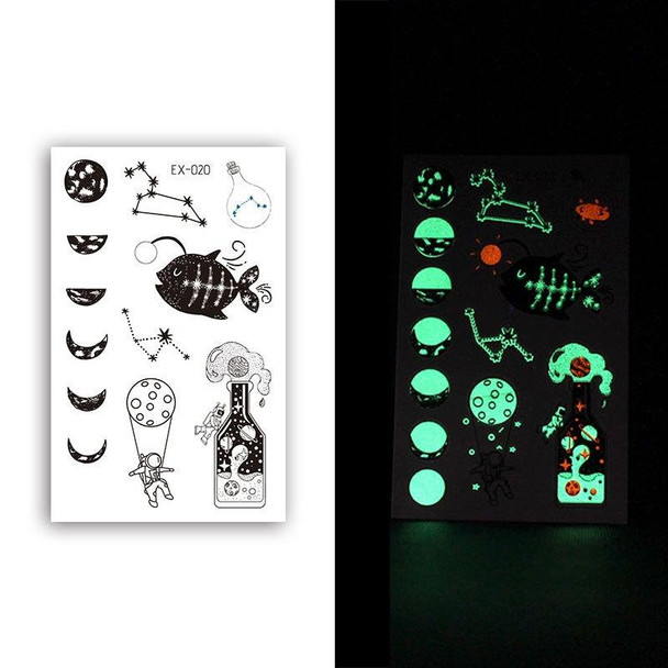 10 PCS Waterproof Color Luminous Tattoo Sticker Face Sticker(EX-020)