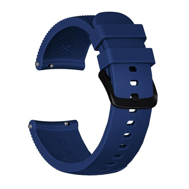 20mm - Huami Amazfit GTS / Samsung Galaxy Watch Active 2 / Gear Sport Silicone Watch Band(Blue)