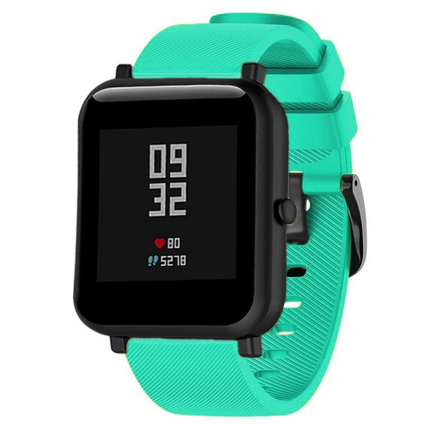 20mm - Huami Amazfit GTS / Samsung Galaxy Watch Active 2 / Gear Sport Silicone Watch Band(Mint Green)