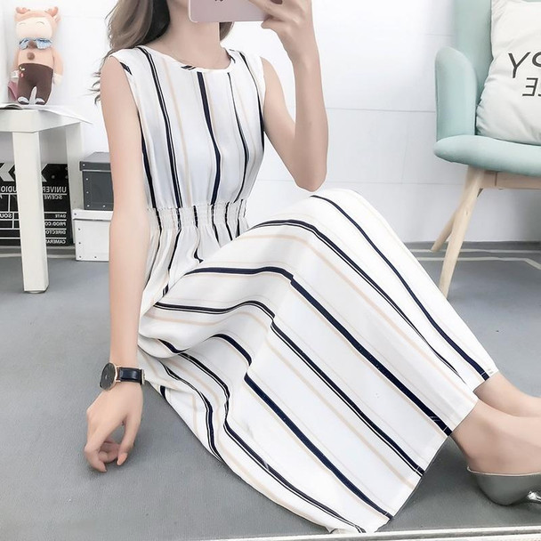 Fashion Printed Slim Slimming Dress (Color:2 Size:L)
