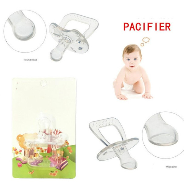 Baby Products Full Silicone Round Head Thumb Transparent Pacifier(Thumb)