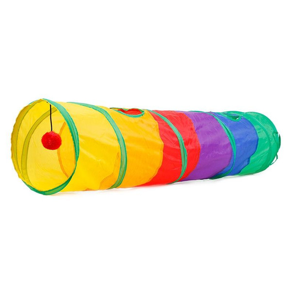 Foldable Cat Channel Rolling Dragon Environmental Protection Puzzle Pet Toy Rainbow Cat Tunnel