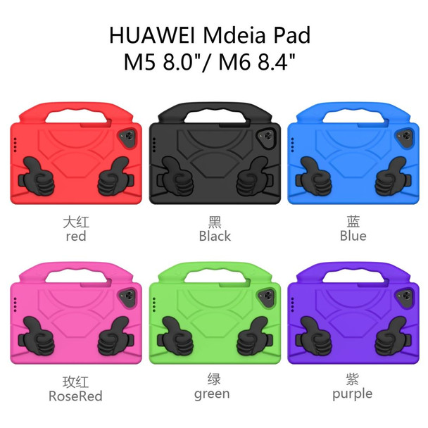 Huawei MediaPad M6 8.4 EVA Material Tablet Computer Falling Proof Cover With Thumb Bracket(Blue)