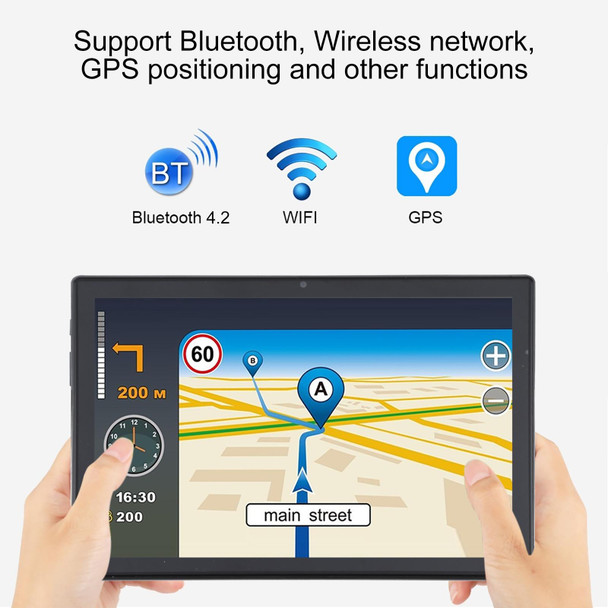 HS70D 4G Phone Call Tablet PC, 10.1 inch, 4GB+32GB, Android 8.1 MT6755V Octa-core, Support Dual SIM / WiFi / Bluetooth / GPS, EU Plug (Blue)