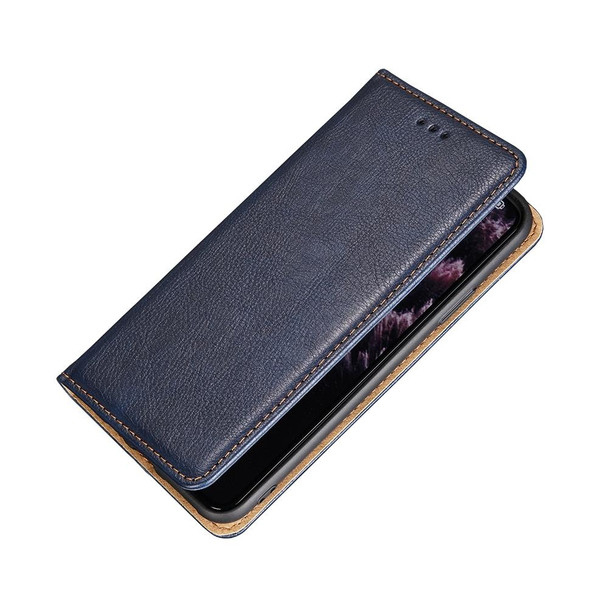 Alcatel 1B 2022 Pure Color Magnetic Leatherette Phone Case(Blue)