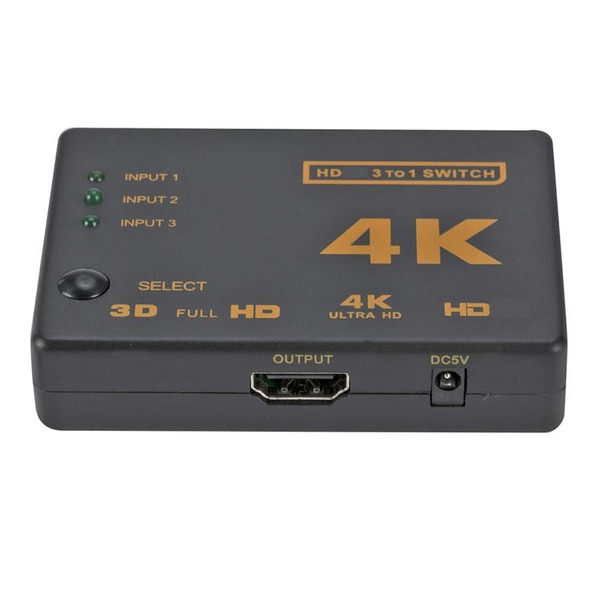 5 PCS/Set 4K 3 into 1 out HDMI Switcher With Remote Control