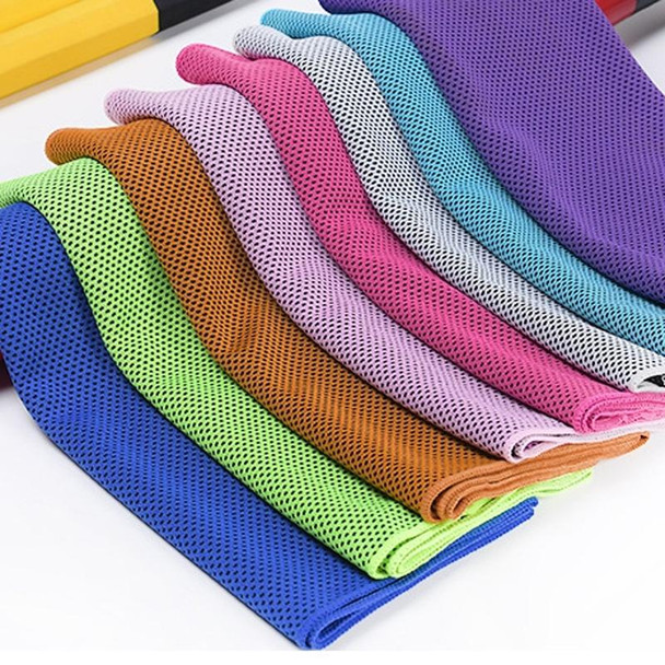 30x80cm  Summer Fitness Cold Sports Towel To Cool Down Ice Cold Towel(Green)