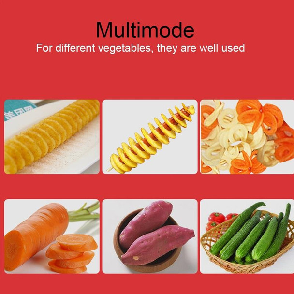 528-6 Popular Tornado Potato Slicer Manual Twist Spiral Potato Cutter Whirlwind Potatoes Machine Potato Vegetables Tools