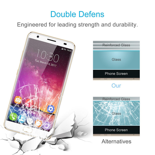 10 PCS 0.26mm 9H 2.5D Tempered Glass Film - Oukitel K6000 Plus