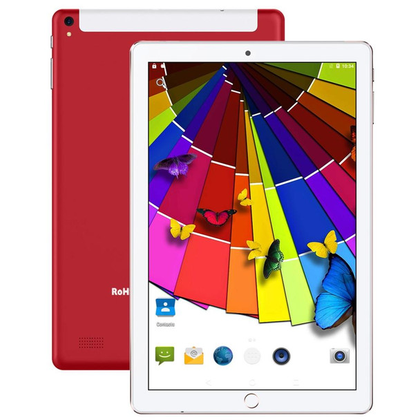 BDF P10 3G Phone Call Tablet PC, 10 inch, 2GB+32GB, Android 9.0, MTK8321&#160;Octa Core, Support Dual SIM & Bluetooth & WiFi & GPS, EU Plug (Red)