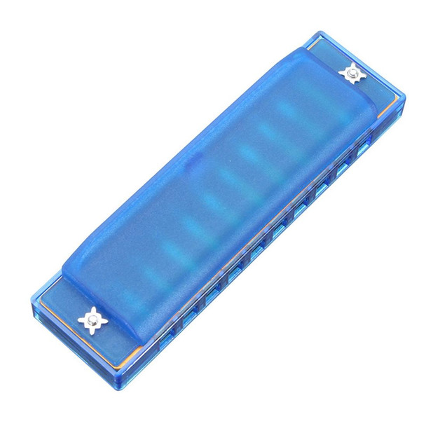 Swan SW1020-2 10 Holes 20 Tones Transparent Harmonicas Musical Instruments Diatonic Harp(Blue)