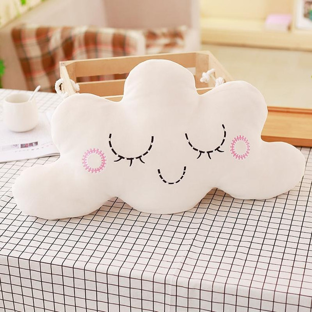 cute Sky Series Stuffed Moon, Star Clouds bowknot Plush Baby Toys Soft Cushion Nice baby sleeping Pillow kids gifts home decor(cloud 1)