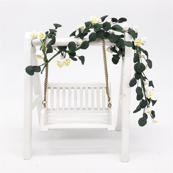 1:12 Mini House Toy Simulation Rose String for Easel Swing Garden Scene(Random Color Delivery)