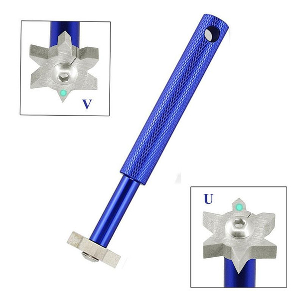 2 PCS Golf Grooving Head Sharpening Strong Wedge Alloy Tool(Purple)