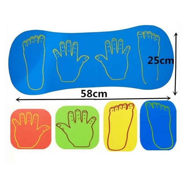 3 PCS Outdoor Sports Sense Training Equipment Foam Hands and Feet Cooperation Board Sports Game Toys for Children, Random Color Delivery