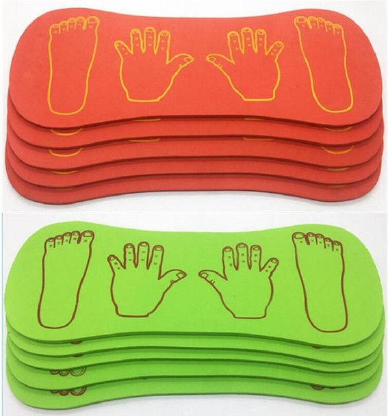 3 PCS Outdoor Sports Sense Training Equipment Foam Hands and Feet Cooperation Board Sports Game Toys for Children, Random Color Delivery