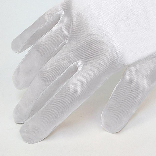 Bride Gloves Satin Long Vintage Travel Sunscreen Dress Wedding Gloves(Brown)